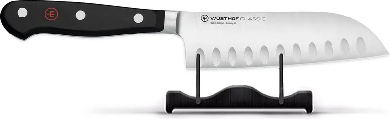 Classic Santoku mes met kuiltjes 14 cm by Wüsthof in Black – product photo