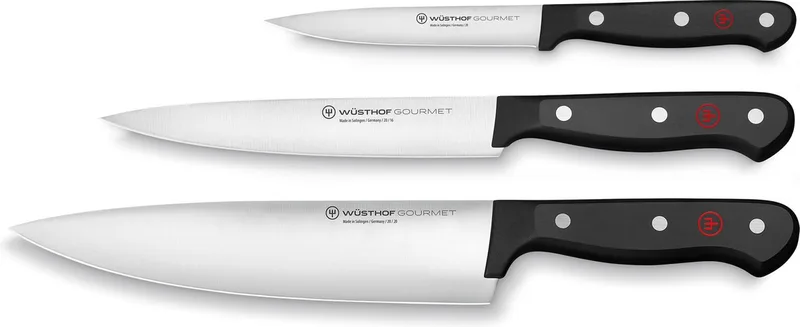 Messenset Gourmet 3-delig by Wüsthof in Black – product photo