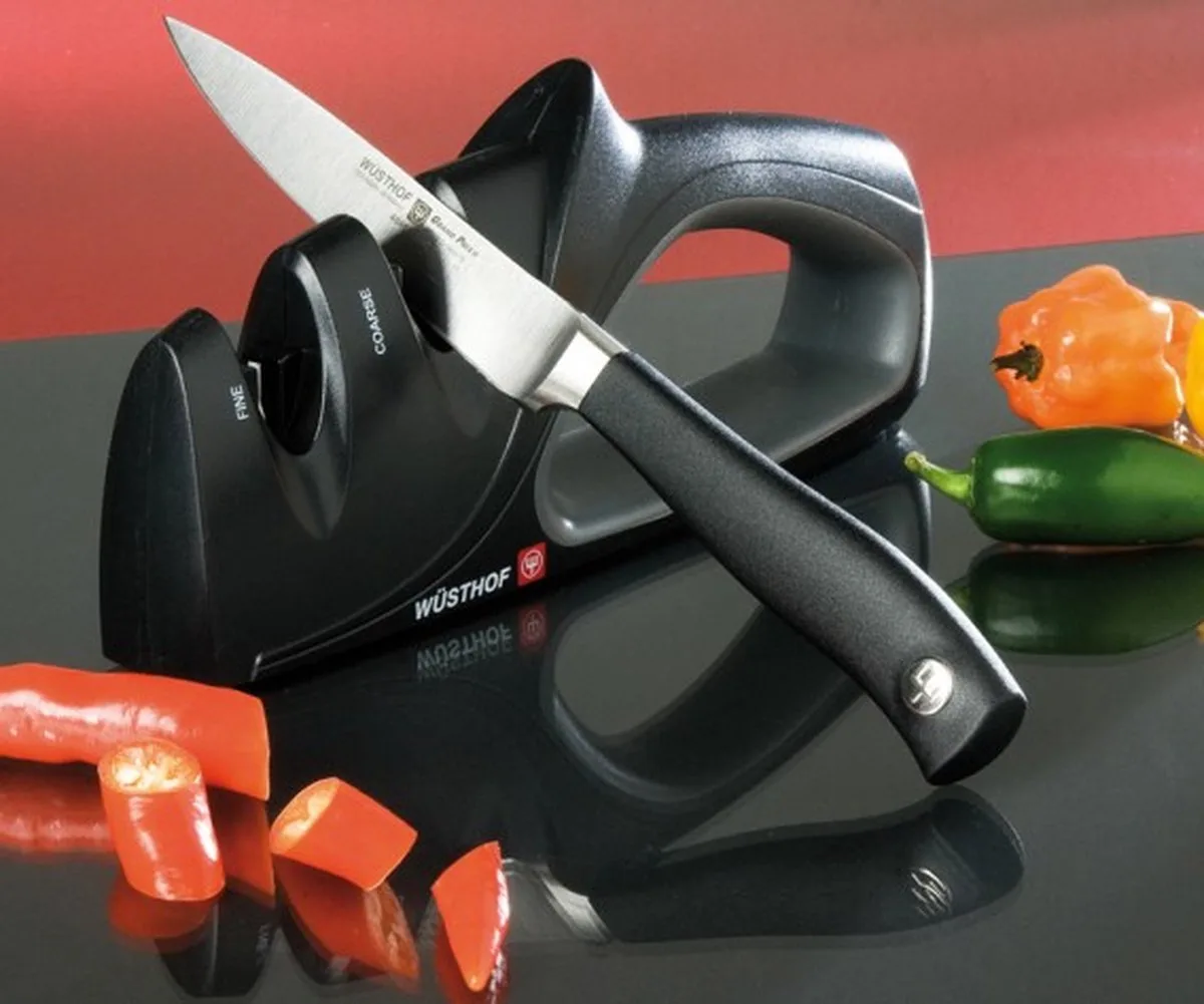 Messenslijper Gourmet van Wüsthof in Zwart – productfoto