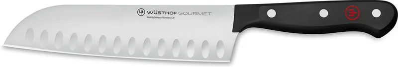 Santokumes Gourmet 17 cm de Wüsthof en Noir – photo produit