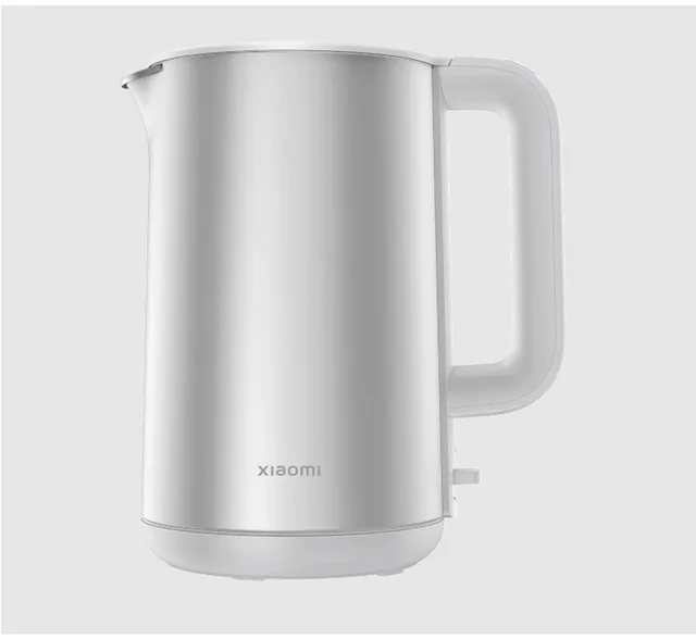 Double Wall Electric Kettle | Elektrische waterkoker | 1,7L | Dubbelwandige behuizing | 316L RVS | Wit