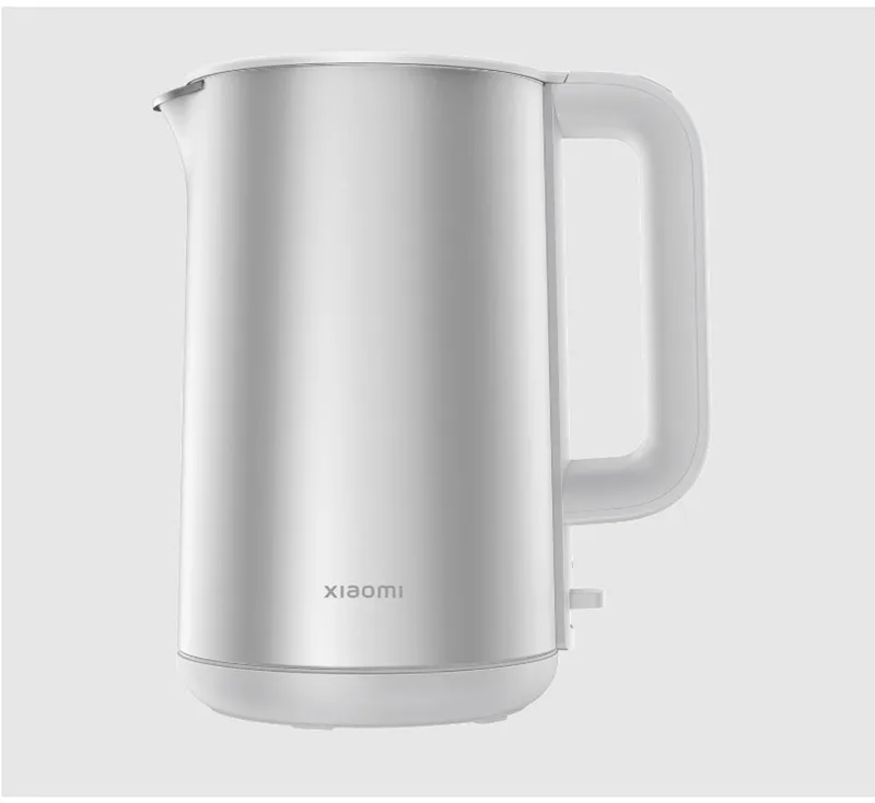 Double Wall Electric Kettle | Elektrische waterkoker | 1,7L | Dubbelwandige behuizing | 316L RVS | Wit von Xiaomi in Roestvrijstaal – Produktfoto