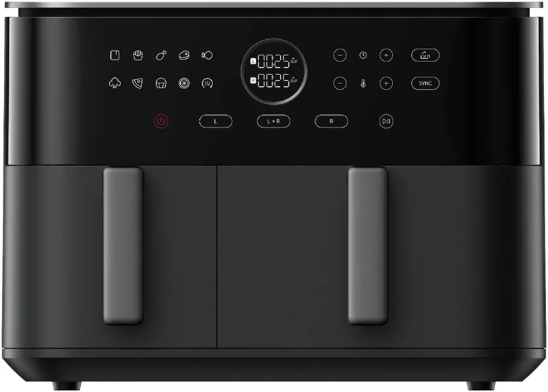 Dual Zone Air Fryer 10L | XXL Airfryer met 2 manden | 10L | 2700W | 9 programma’s | Wit/Zwart by Xiaomi in Black – product photo