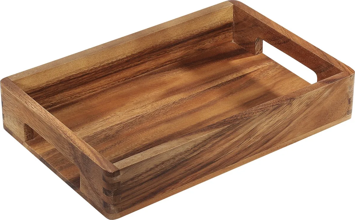 dienblad acacia 33×22×6 cm van Zassenhaus in Bruin – productfoto