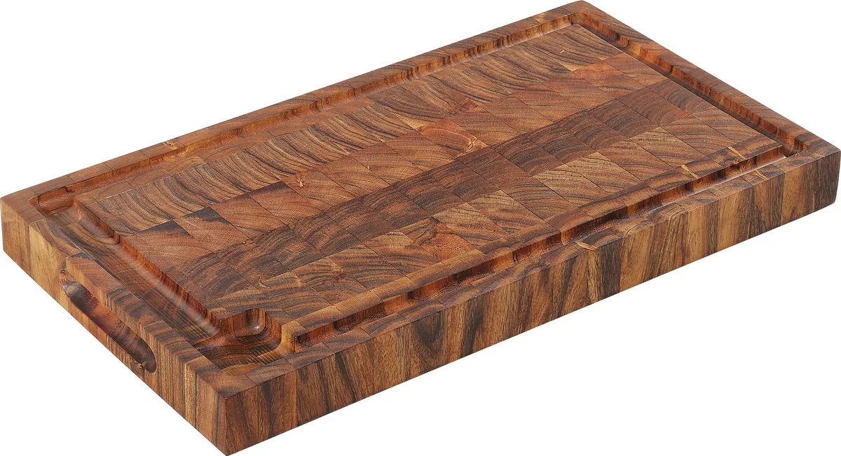Hakblok kopshout acacia 45×25×4 cm von Zassenhaus in Braun – Produktfoto