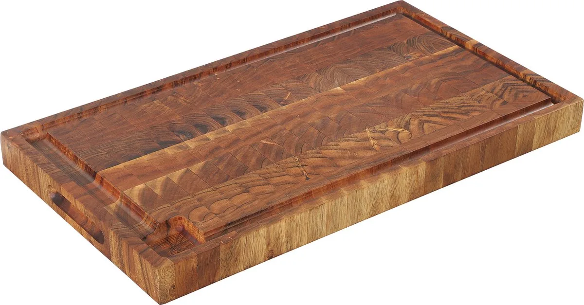 Hakblok kopshout acacia 54×30×4 cm från Zassenhaus i Brun – produktbild