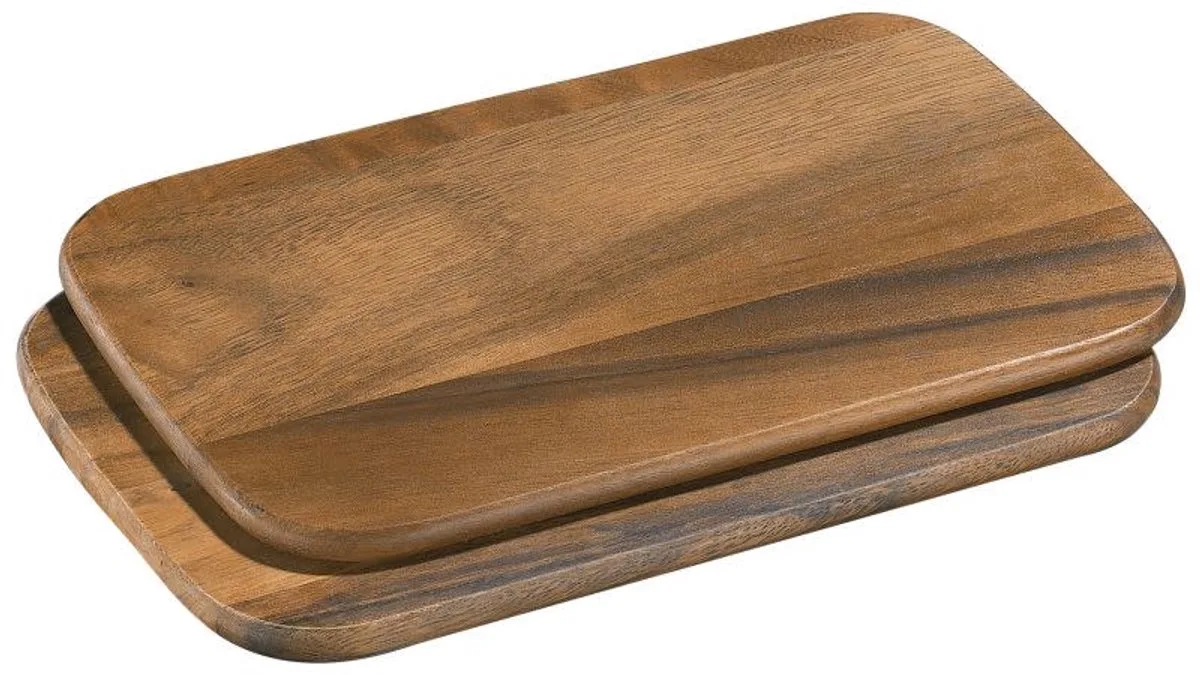 houten ontbijtplanken / set van 2 / 28 x 20 cm / gemaakt van duurzaam acacia / borrelplank / onderhoudsvriendelijk / robuust / houten borrelplank von Zassenhaus in Mehrfarbig – Produktfoto