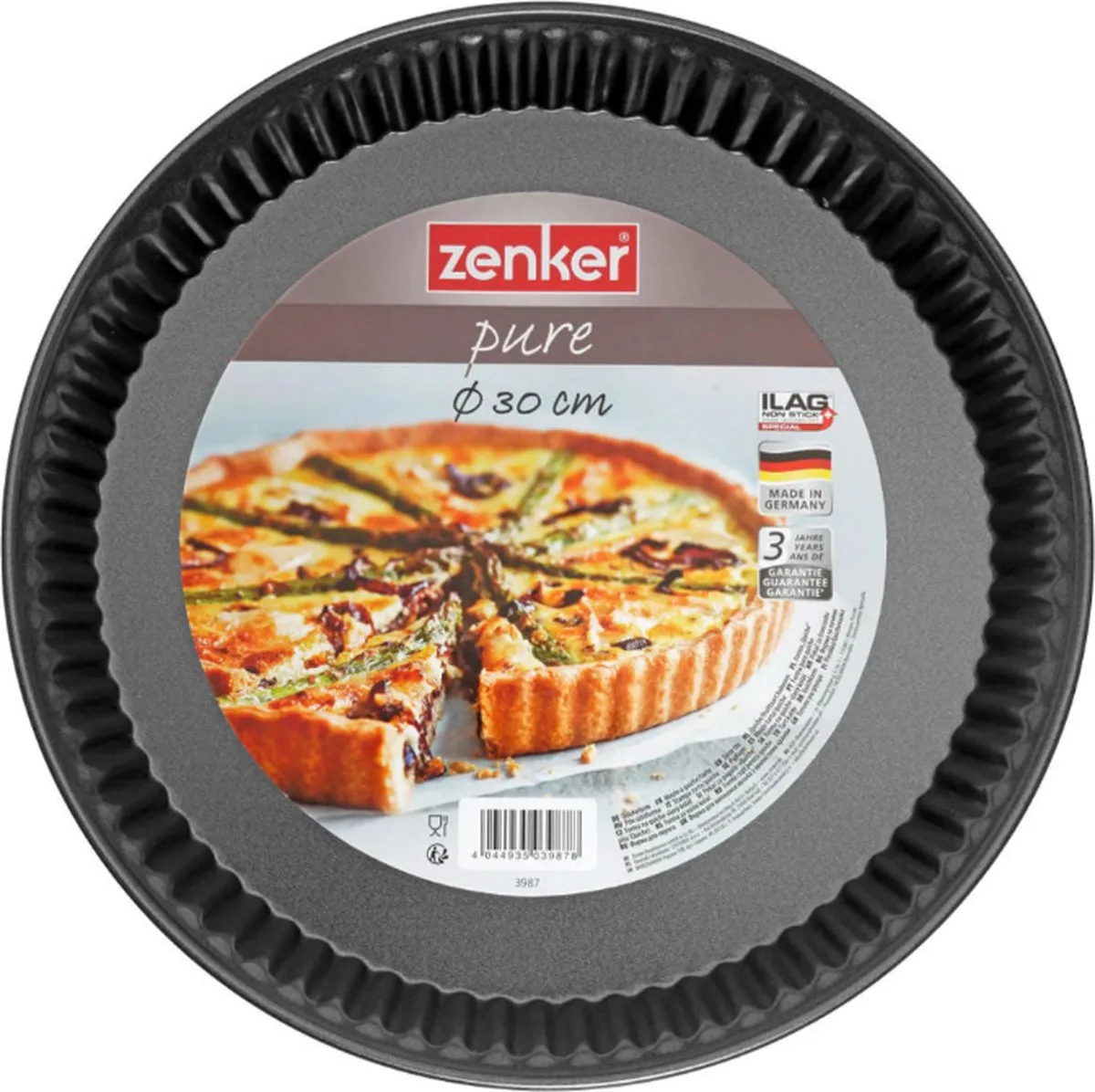 Bakplaat - Taartvorm - 30ø cm - Anti Aanbak van Zenker in Zwart – productfoto