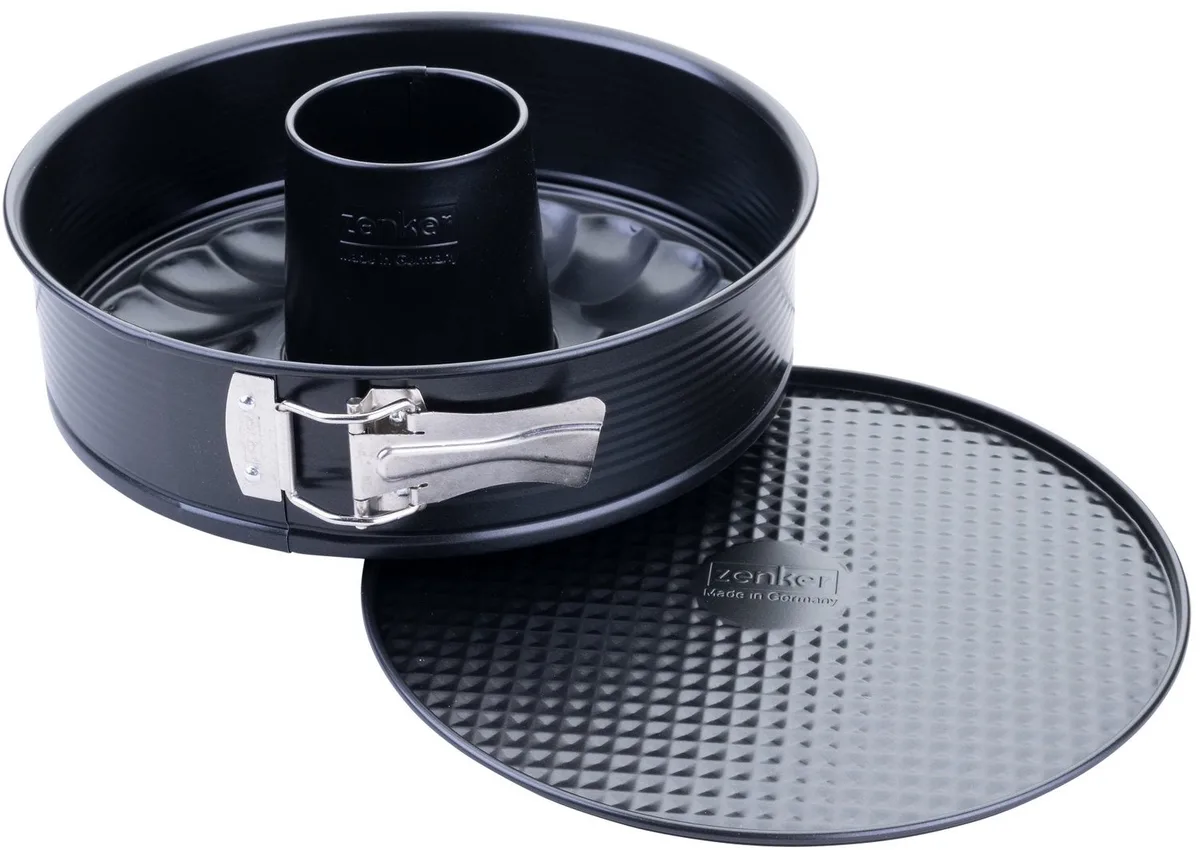 Bakvorm voor taart en savarin met dubbele bodem 24 cm Zenker PerfectBack+ by Zenker in Black – product photo