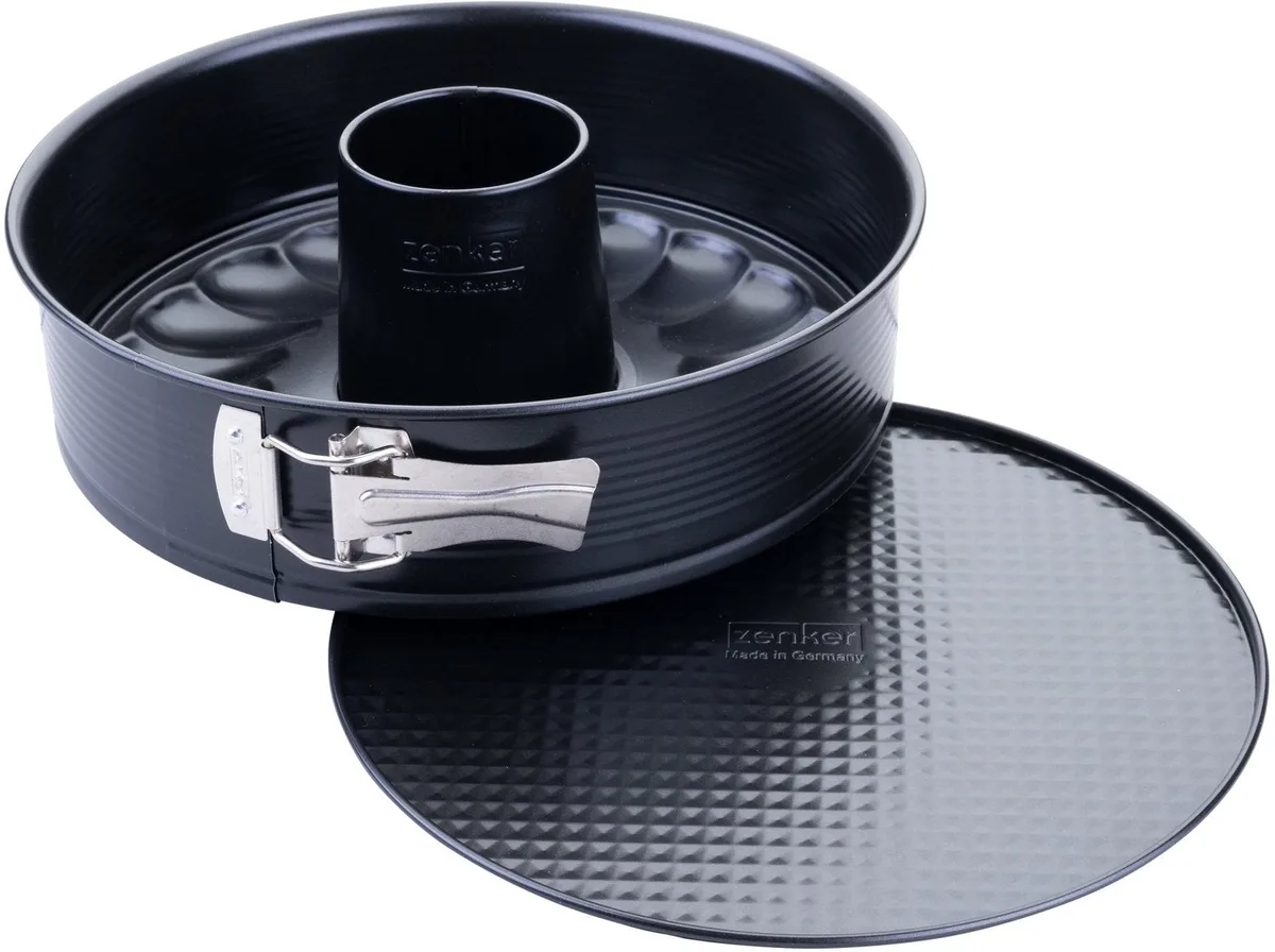 Bakvorm voor taart en savarin met dubbele bodem 26 cm Zenker PerfectBack+ von Zenker in Schwarz – Produktfoto