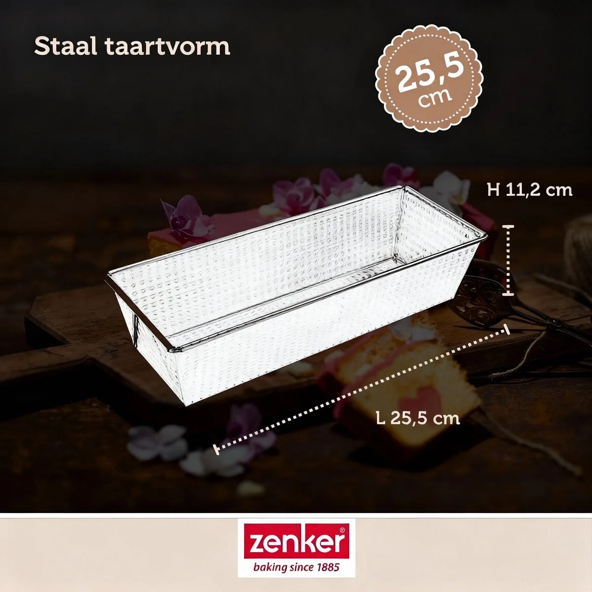 Cakevorm 25,5 cm Zenker Silver by Zenker in Grey – product photo