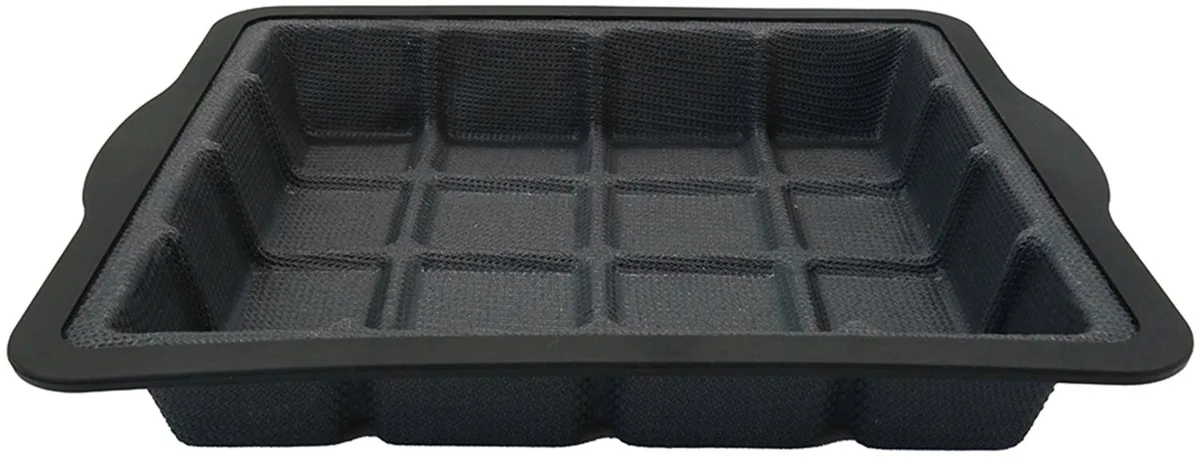 Cakevorm in de vorm van een chocoladereep 22 x 24 cm Zenker Siliconen glasvezel von Zenker in Schwarz – Produktfoto