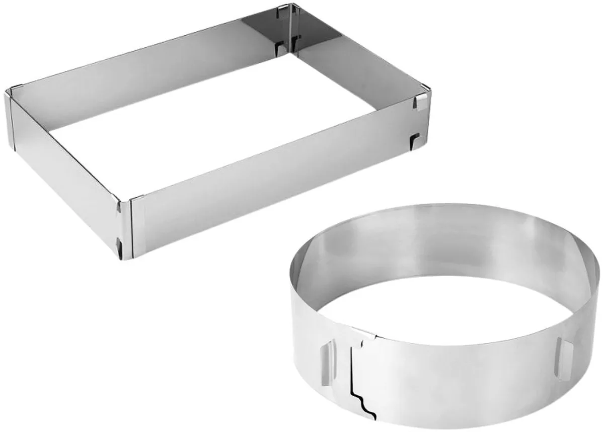 Kader en verstelbare taartvorm Zenker Smart Pastry by Zenker in Roestvrij staal – product photo