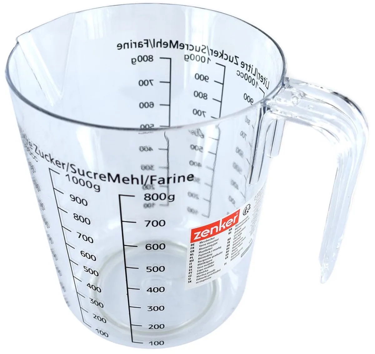 Maatbeker 1 liter Zenker Smart Pastry von Zenker in Transparent – Produktfoto