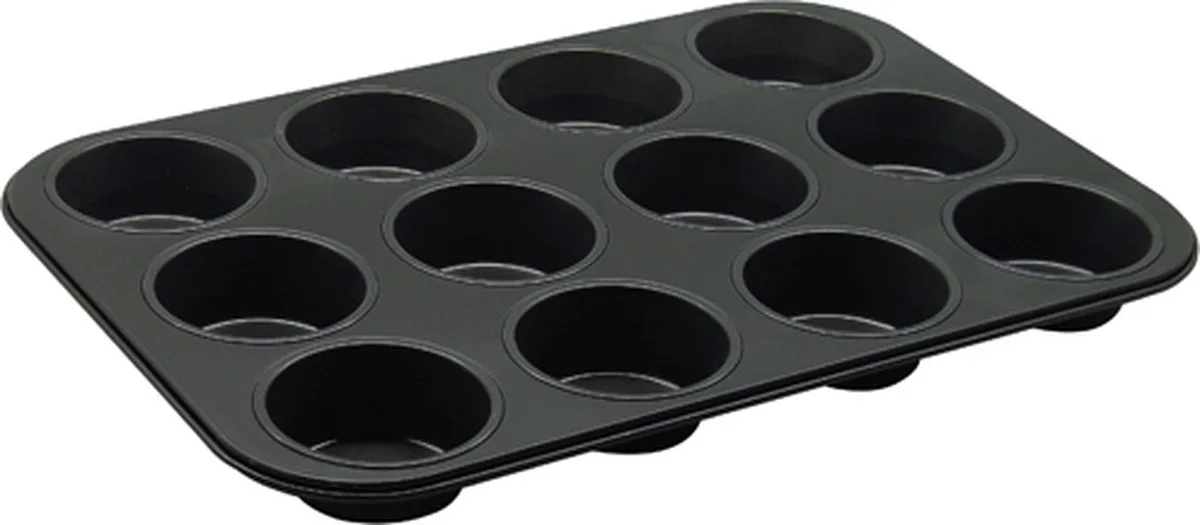Muffinvorm 12 holtes 38 x 26 cm Zenker Black Metallic från Zenker i Svart – produktbild
