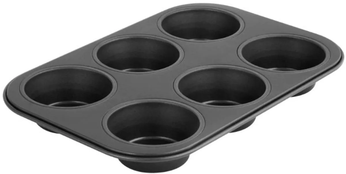 Muffinvorm 6 holtes 28 x 19 cm Zenker Black Metallic van Zenker in Zwart – productfoto