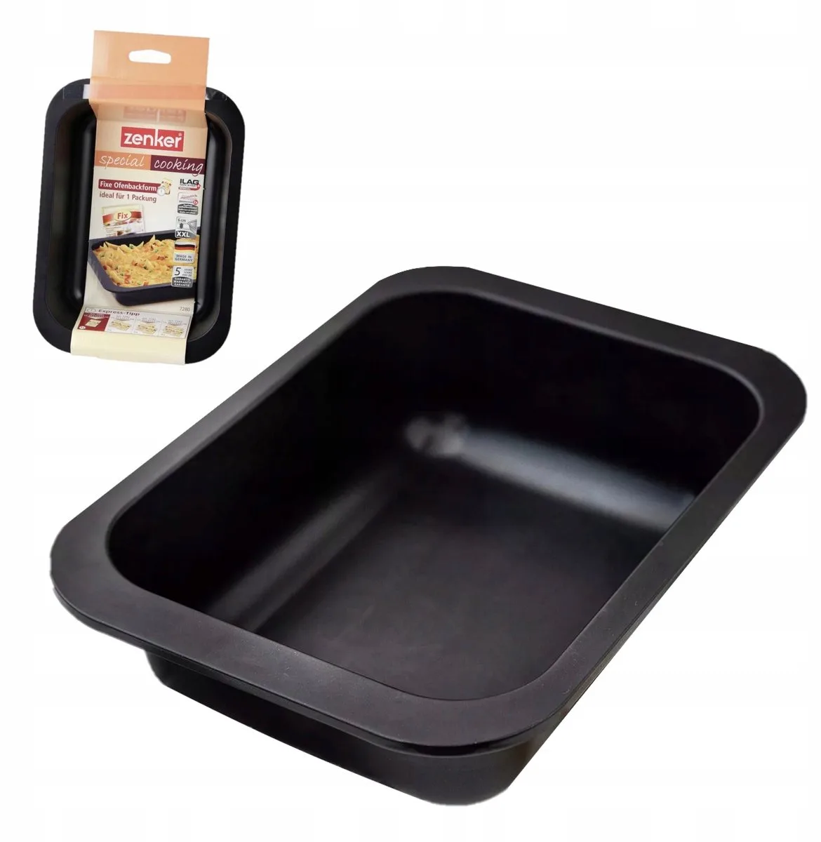 Ovenschaal 24 x 17,5 cm Zenker Special Cooking van Zenker in Zwart – productfoto