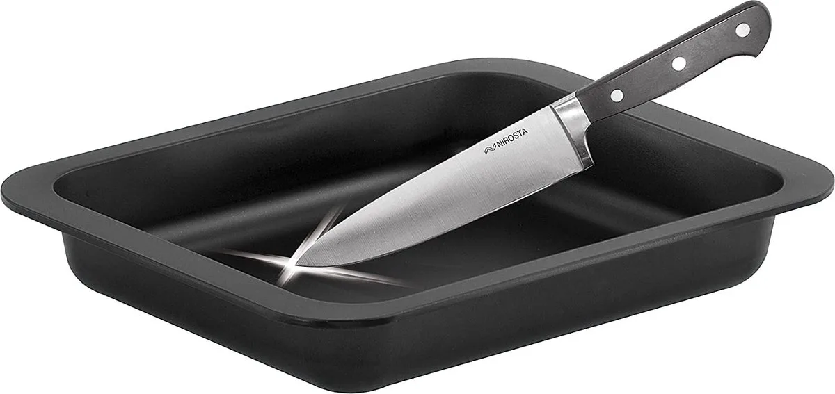 Ovenschaal XXL rechthoek 40 x 29 cm van geëmailleerd staal Zenker Special Cooking fra Zenker i Sort – produktbillede