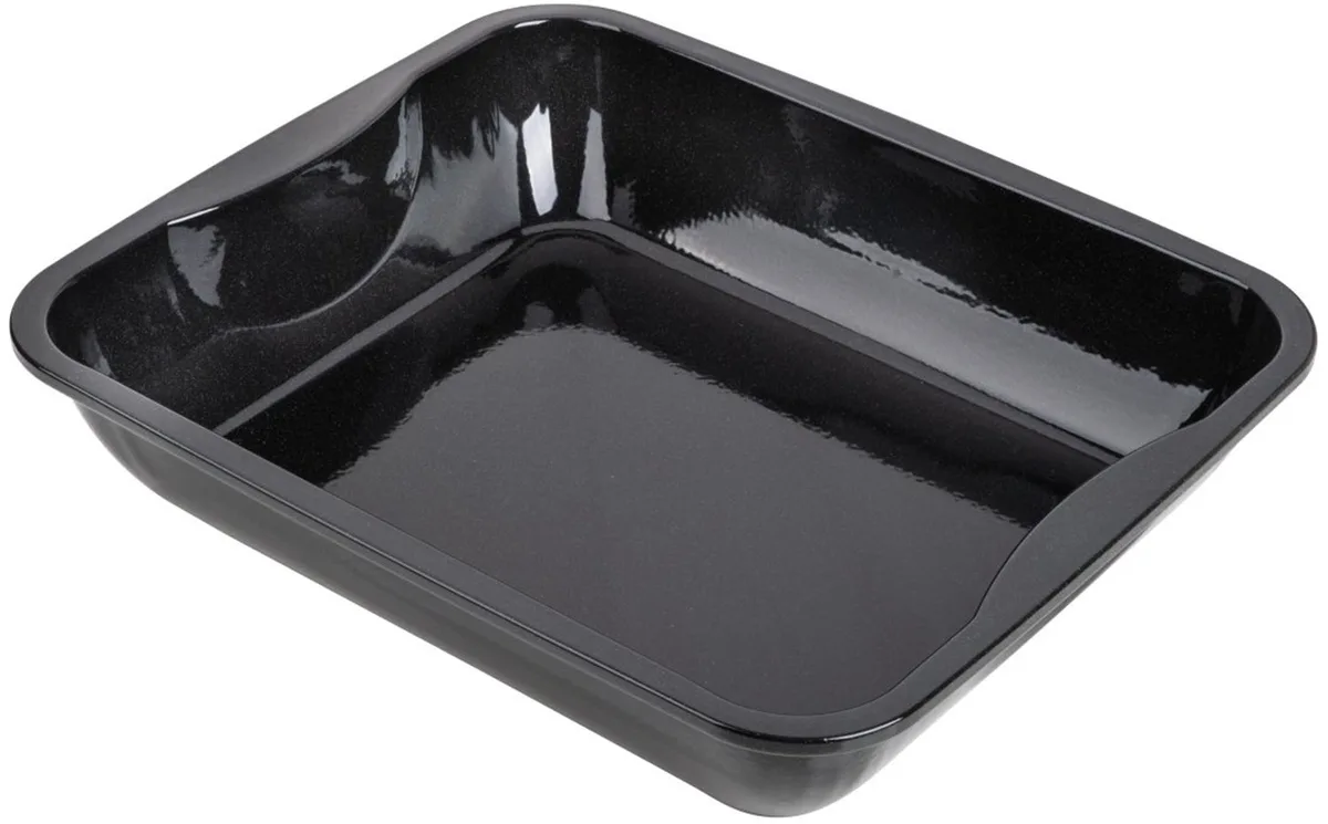 Ovenschaal XXL rechthoekig van geëmailleerd staal 40 x 34 cm Zenker Special cooking van Zenker in Zwart – productfoto
