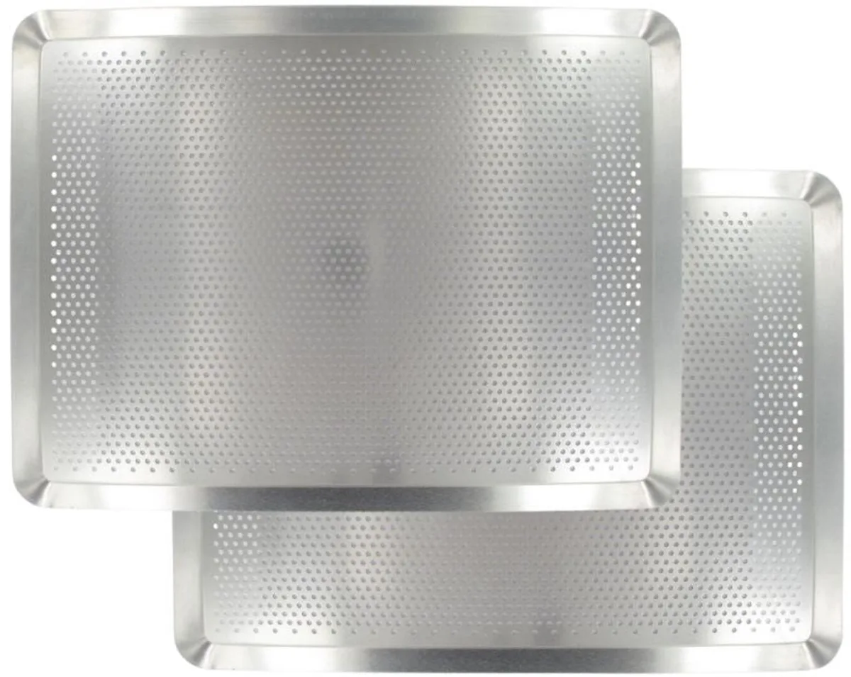 Set van 2 geperforeerde bakplaten van aluminium Zenker Special Cooking van Zenker in Grijs – productfoto