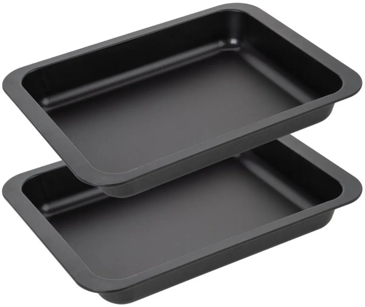 Set van 2 ovenschalen voor zelfgemaakte lasagne 36 x 27 cm Zenker Special Countries fra Zenker i Sort – produktbillede