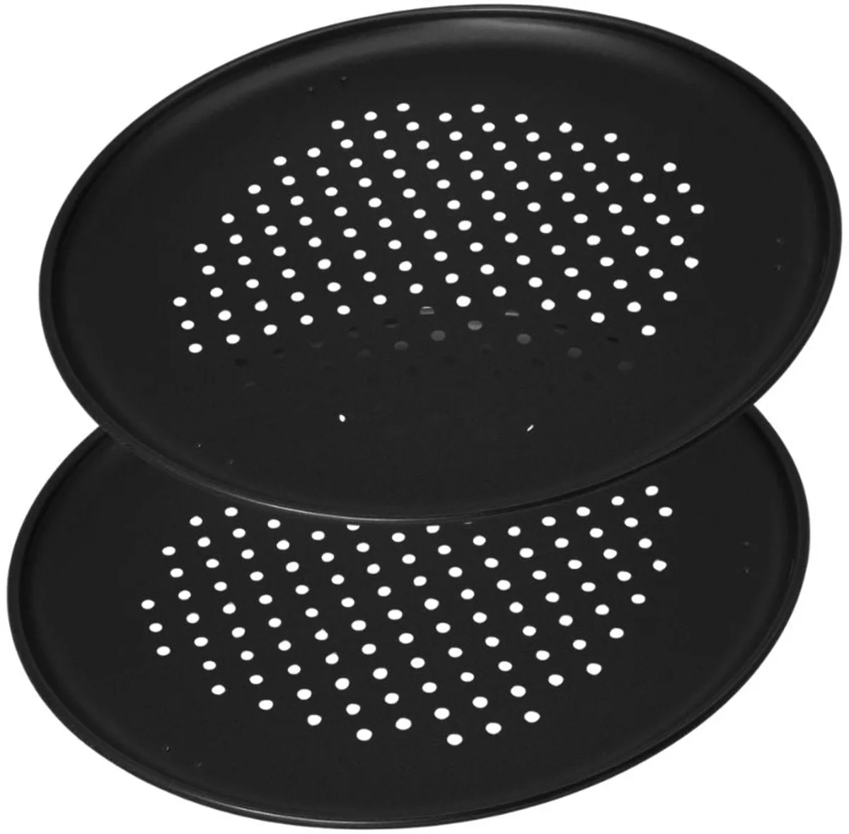 Set van 2 pizzaovens met geperforeerde bodem 32 cm Zenker Special Countries van Zenker in Zwart – productfoto