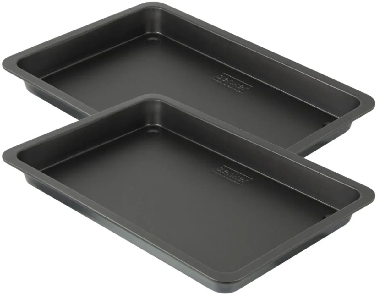 Set van 2 rechthoekige bakplaten 42 x 29 cm Zenker Black Metallic by Zenker in Black – product photo