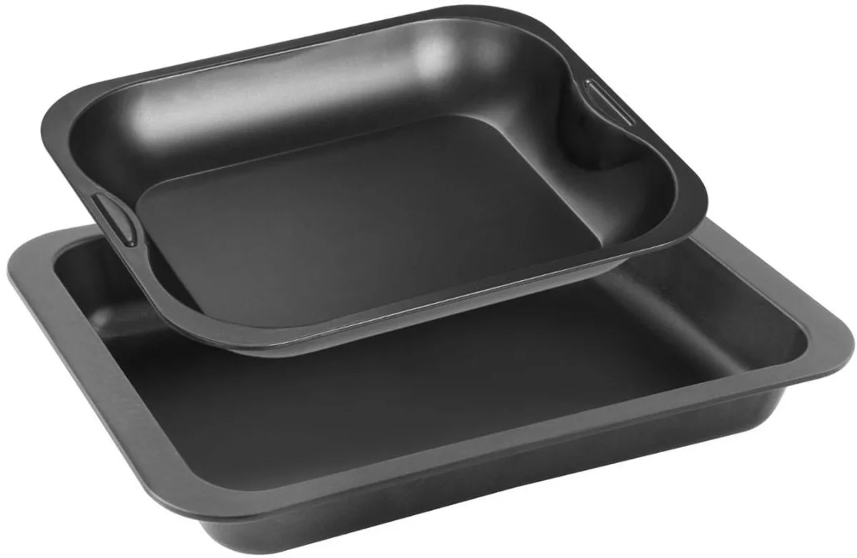 Set van 2 rechthoekige ovenschaal 37 x 27 cm en 28 x 23 cm Zenker Special Cooking de Zenker en Noir – photo produit