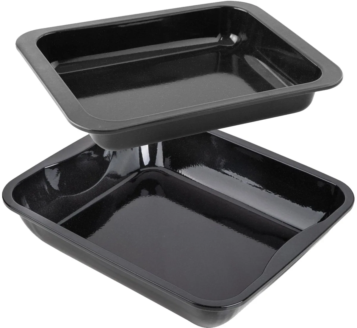 Set van 2 rechthoekige ovenschaal 40 x 34 cm en 33 x 25 cm Zenker Special Cooking de Zenker en Noir – photo produit