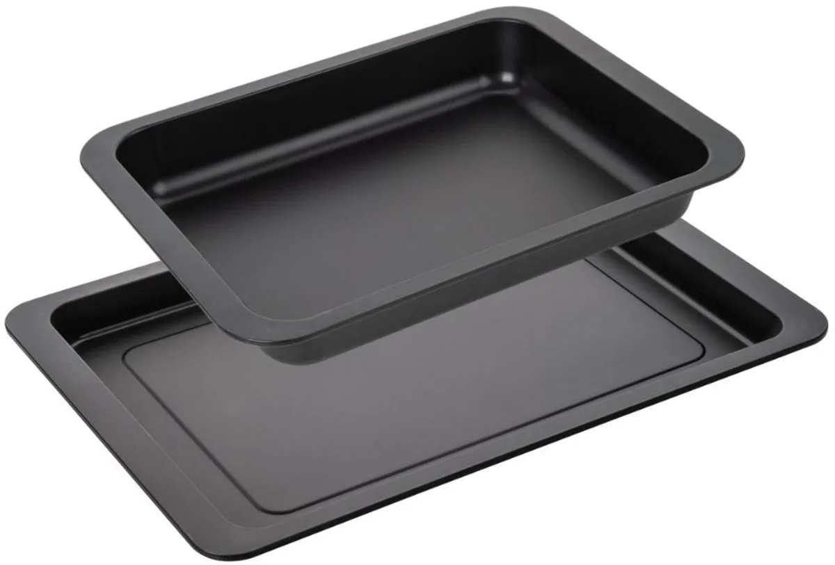Set van 2 rechthoekige ovenschaal 42 x 29 cm en 36 x 27 cm Zenker Special Countries de Zenker en Noir – photo produit