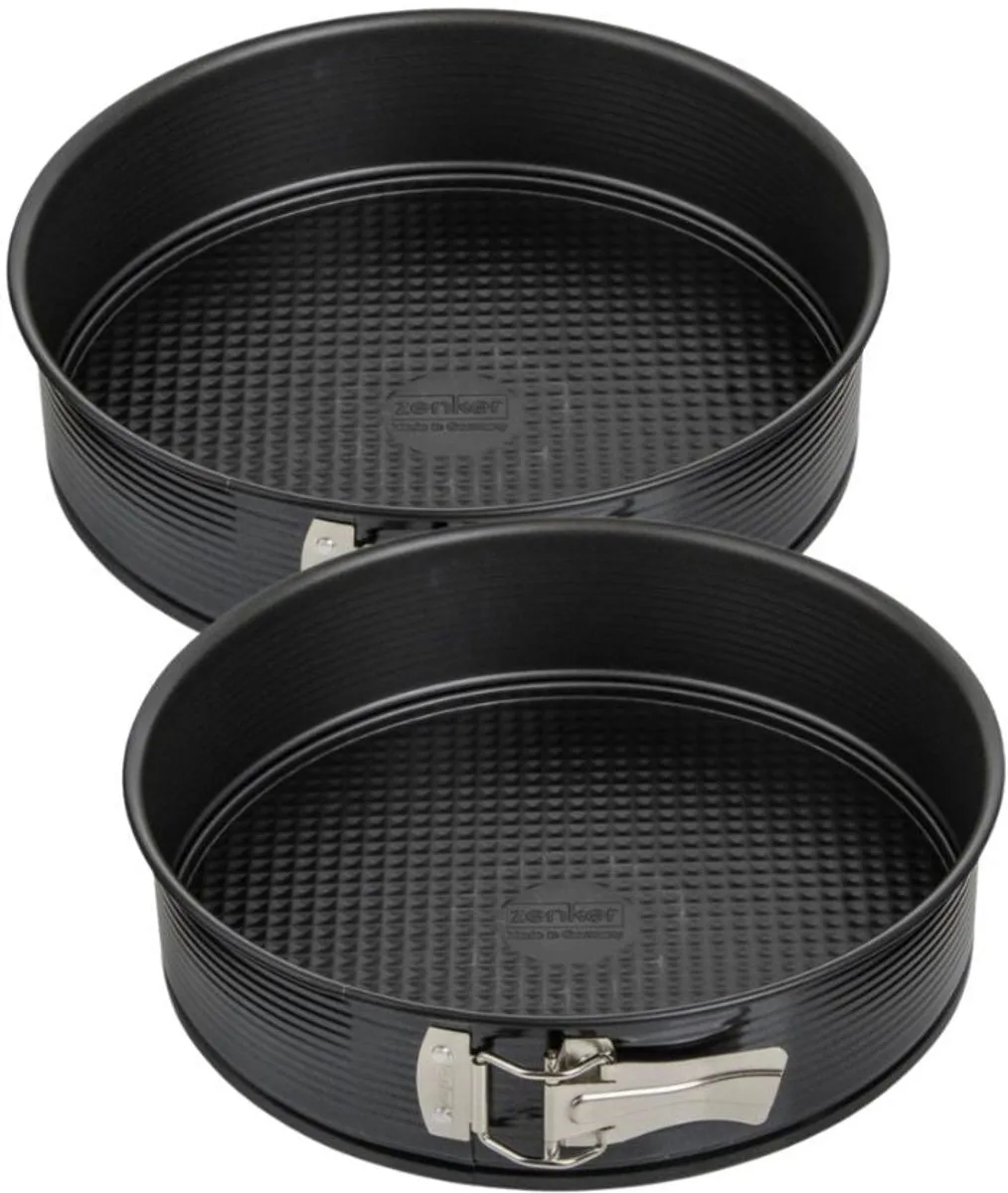Set van 2 springvormen met scharnier 26 cm Zenker Black Metallic de Zenker en Noir – photo produit
