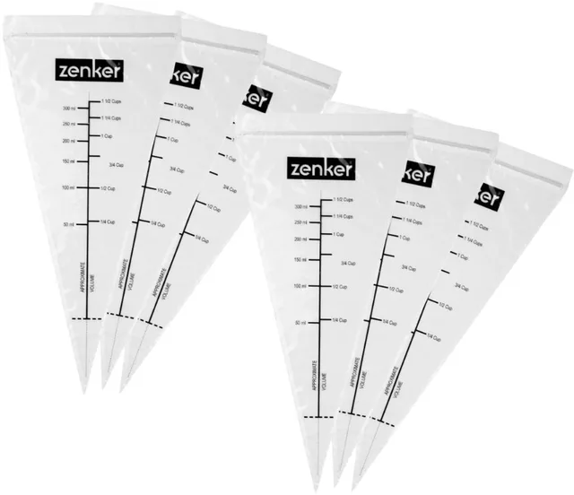 Set van 20 maatbekers met rits 30 cm Zenker Smart Pastry