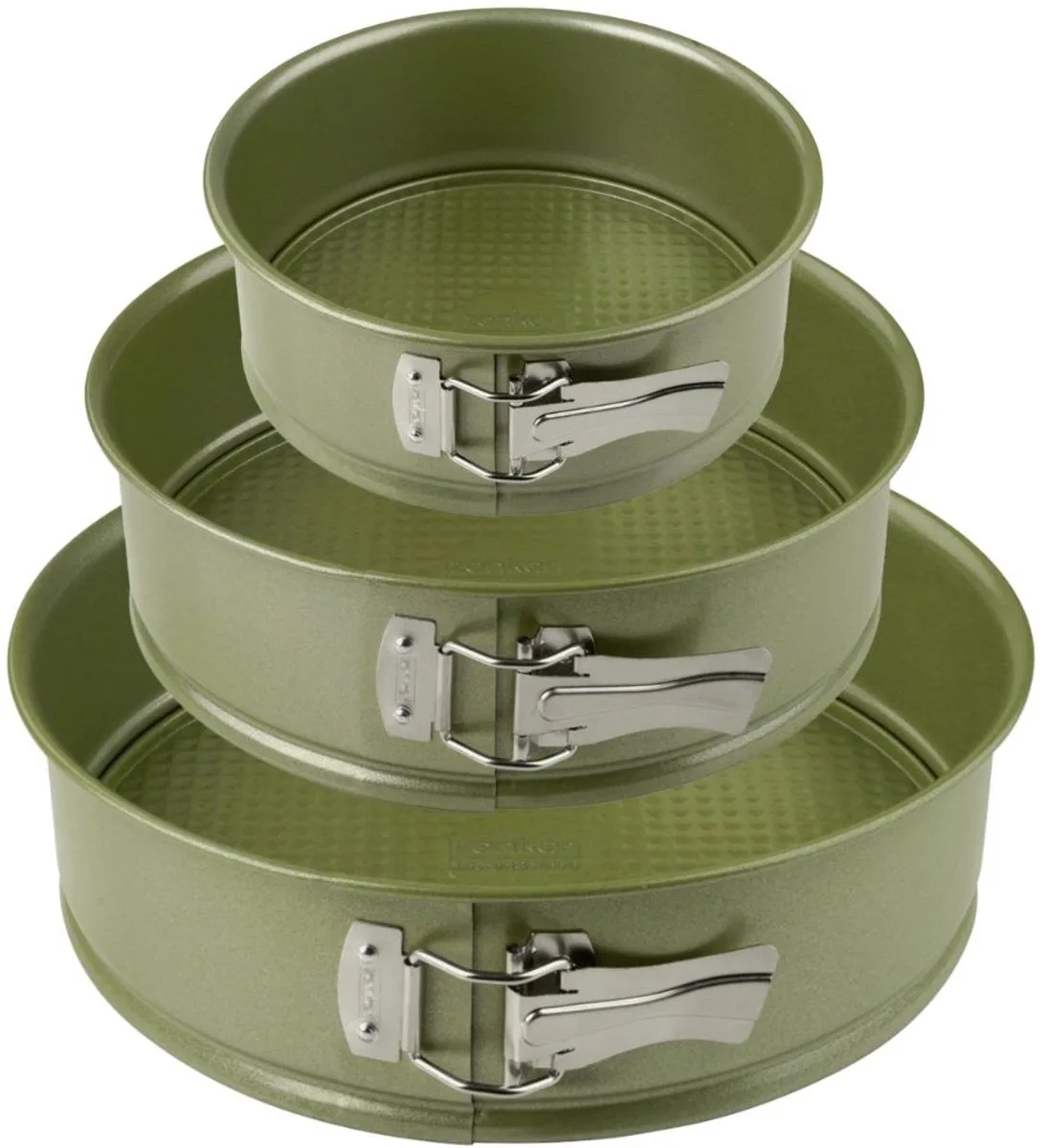 Set van 3 springvormen met scharnier 20 cm 24 cm en 26 cm Zenker Green Vision by Zenker in Groente – product photo