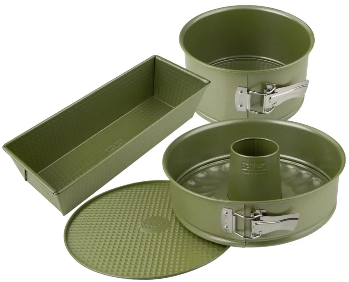Set van 3 taartvormen van 18 tot 30 cm Zenker Green Vision von Zenker in Groente – Produktfoto
