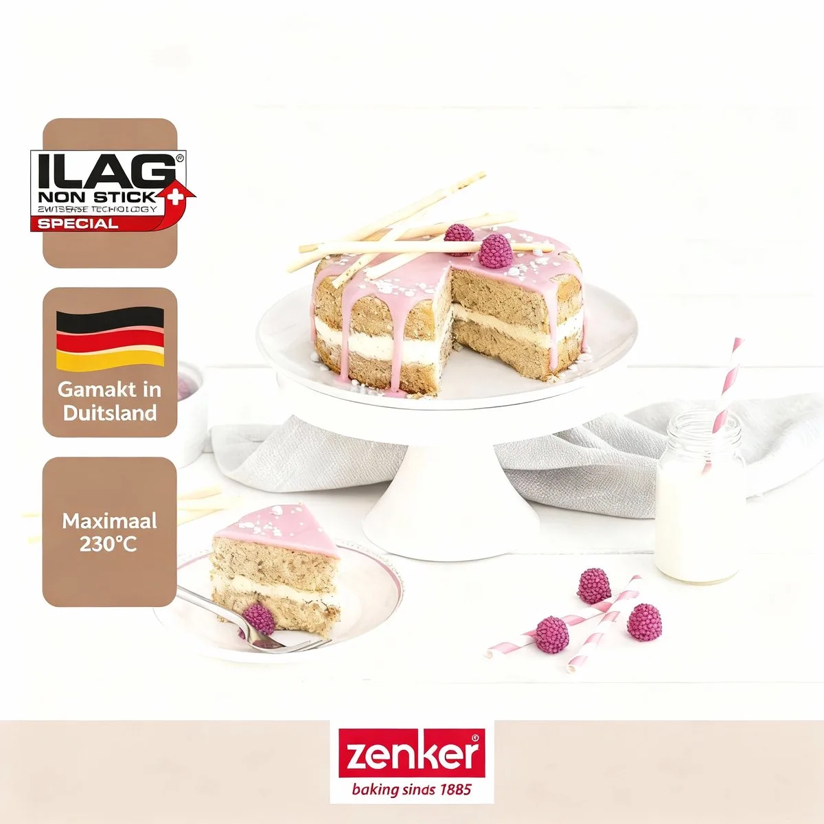 Springvorm met scharnier 16 cm Zenker Special Mini fra Zenker i Sort – produktbillede