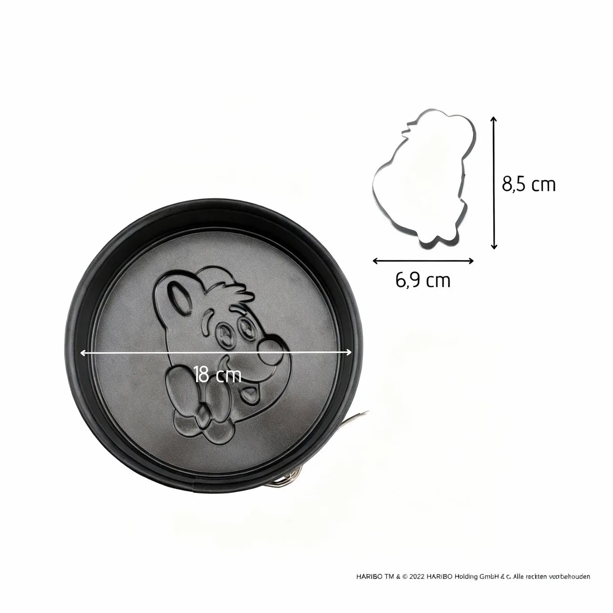 Springvorm met scharnier 18 cm met uitsteker Zenker Haribo by Zenker in Black – product photo