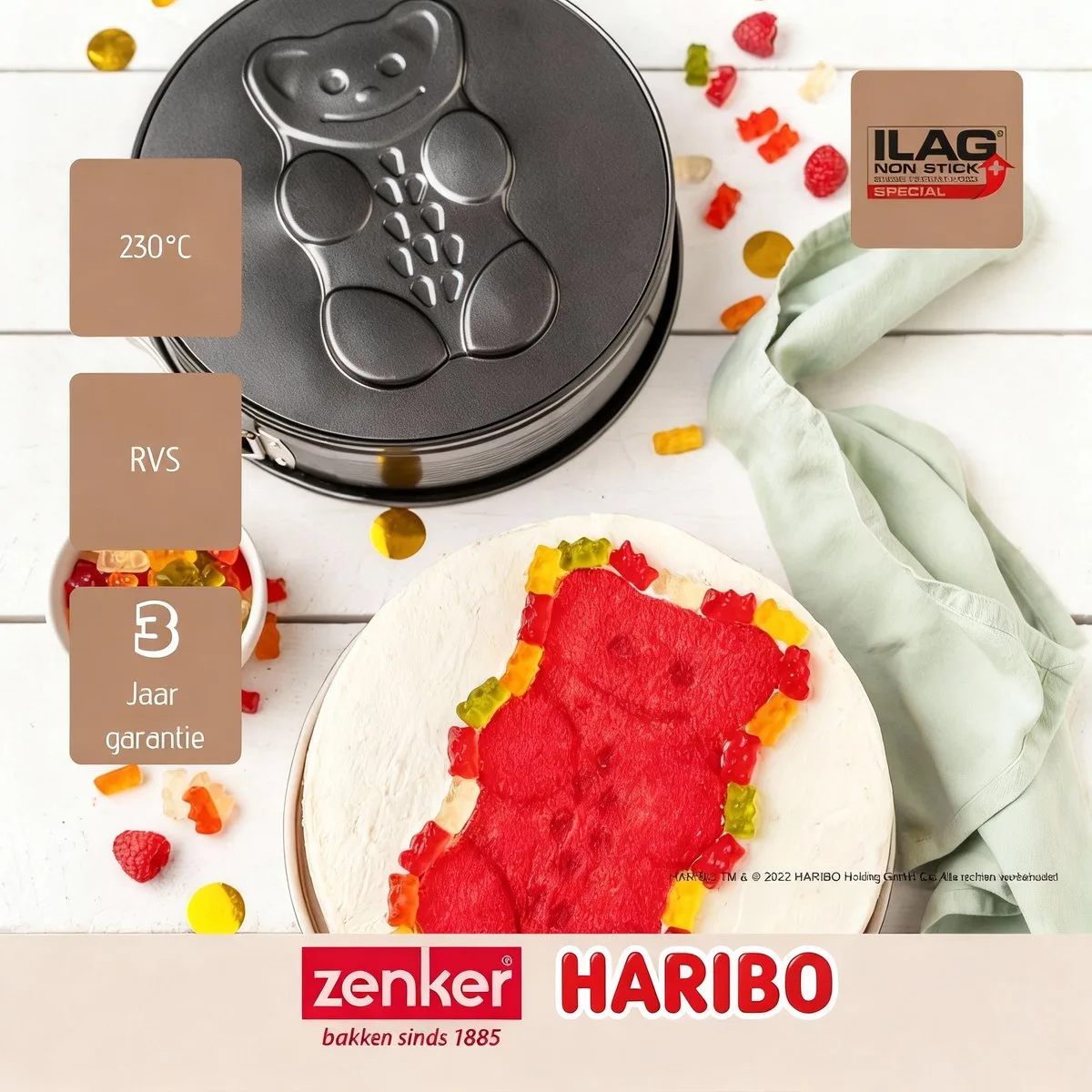 Springvorm met scharnier 26 cm Zenker Haribo fra Zenker i Sort – produktbillede