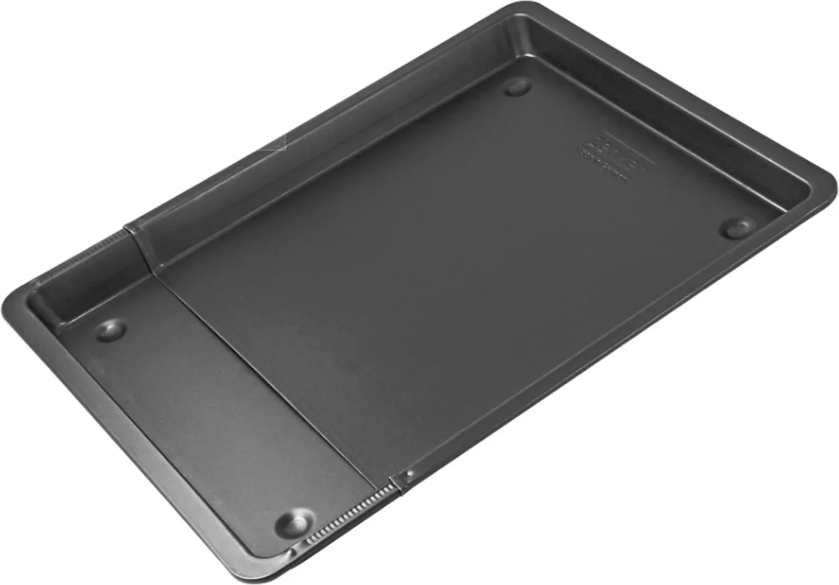 Uitschuifbare bakplaat 33 x 37-52 x 3 cm von Zenker in Schwarz – Produktfoto