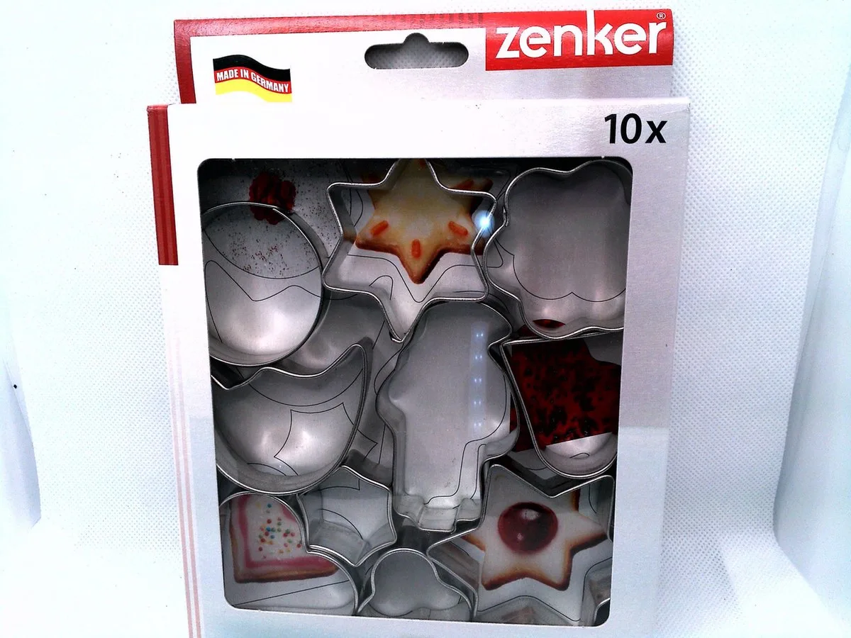 Uitsteekvorm / Uitsteekvormpjes - 10 stuks van Zenker in Rvs – productfoto