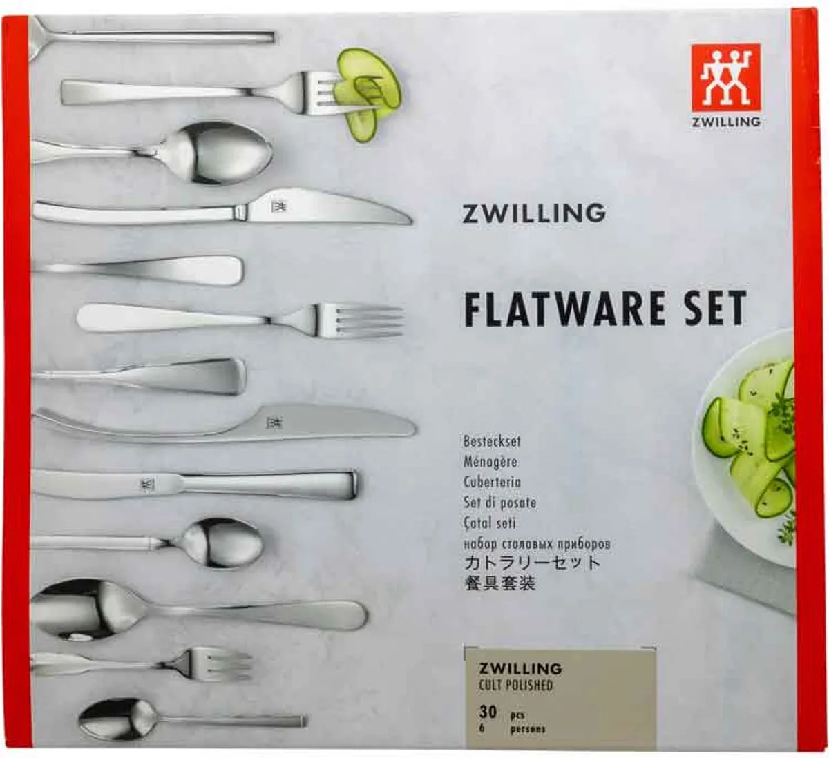 BSF / Zwilling 02172-308-0 Besteck Set Cult poliert, 30 teilig (1000436) de Zwilling en Argent – photo produit