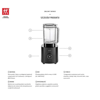 Enfinigy Serie - Blender - Hoge Capaciteit - 3100W by Zwilling in Black – product photo 2 of 6