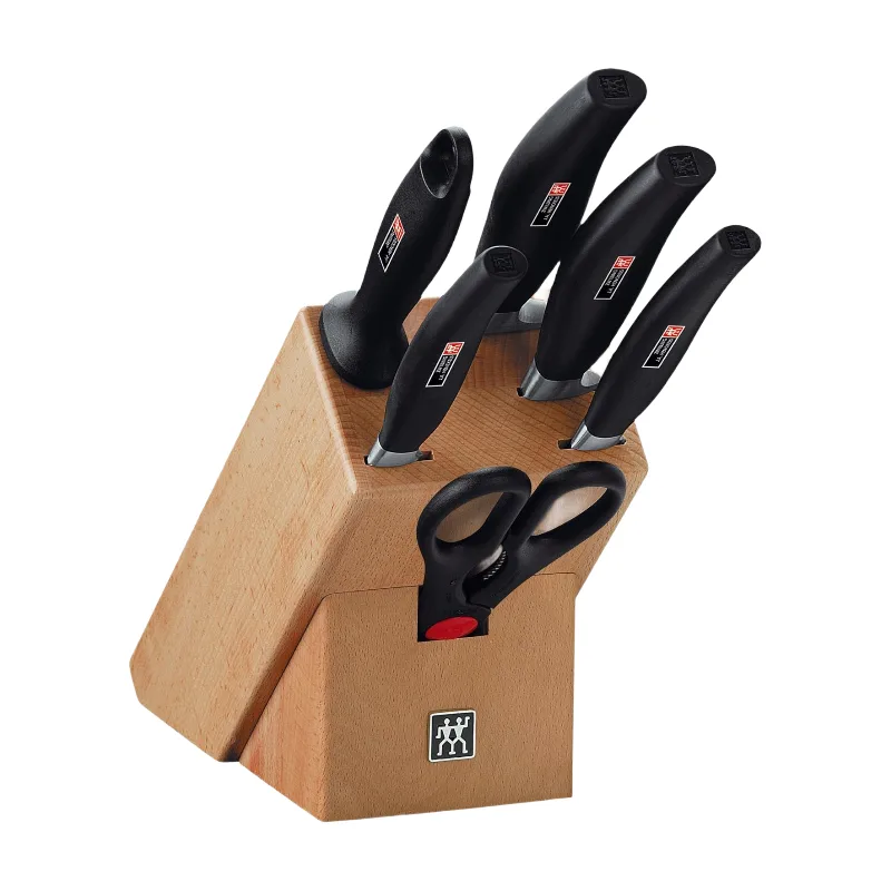 FIVE STAR Messerblock-Set 7-teilig Buche Natur by Zwilling – product photo