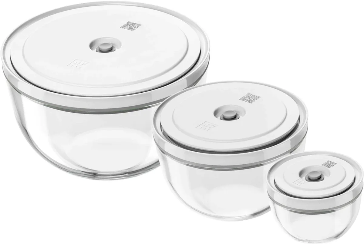 Fresh & Save Vacuüm glazen kommenset S/M/L - 6-delig - Borosilicaatglas van Zwilling – productfoto