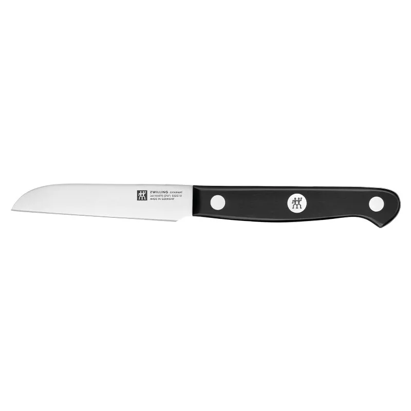 Gourmet Gemüsemesser 8 cm Friodur eisgehärteter Edelstahl mit ergonomischem Kunststoffgriff schwarz 1-teilig by Zwilling – product photo