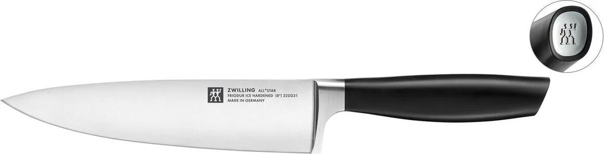 Koksmes - All Star * - 20cm fra Zwilling i Sølv, Sort – produktbillede