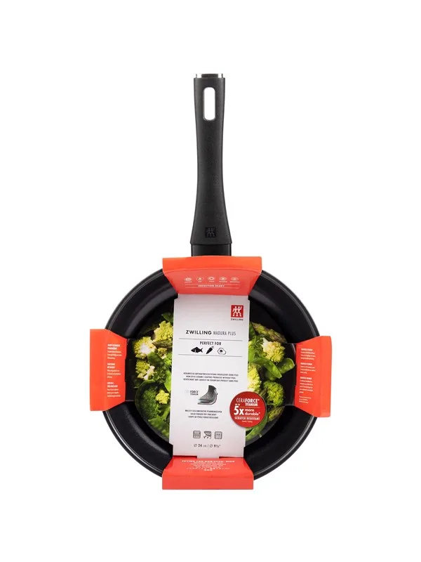 Madura Plus Ceramic Saute Pan - Black - 24 cm van Zwilling – productfoto