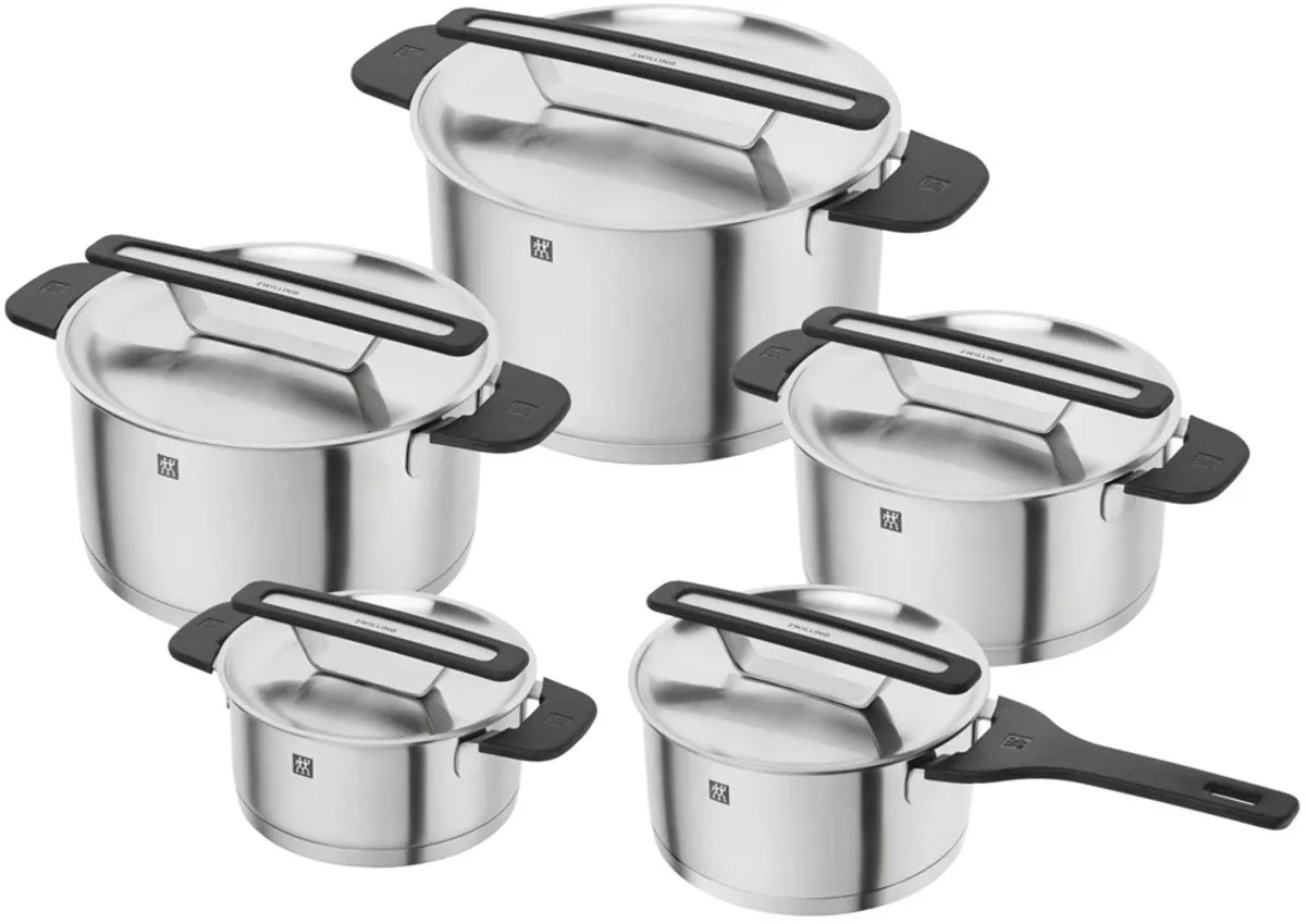 More Pannenset - kookpottenset 5-delig fra Zwilling i Sølv – produktbillede