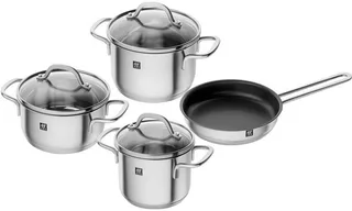 Pico Serie - Set van 3 Pannen en Koekenpan - Inductiegeschikt von Zwilling in Roestvrij staal – Produktfoto 1 von 6