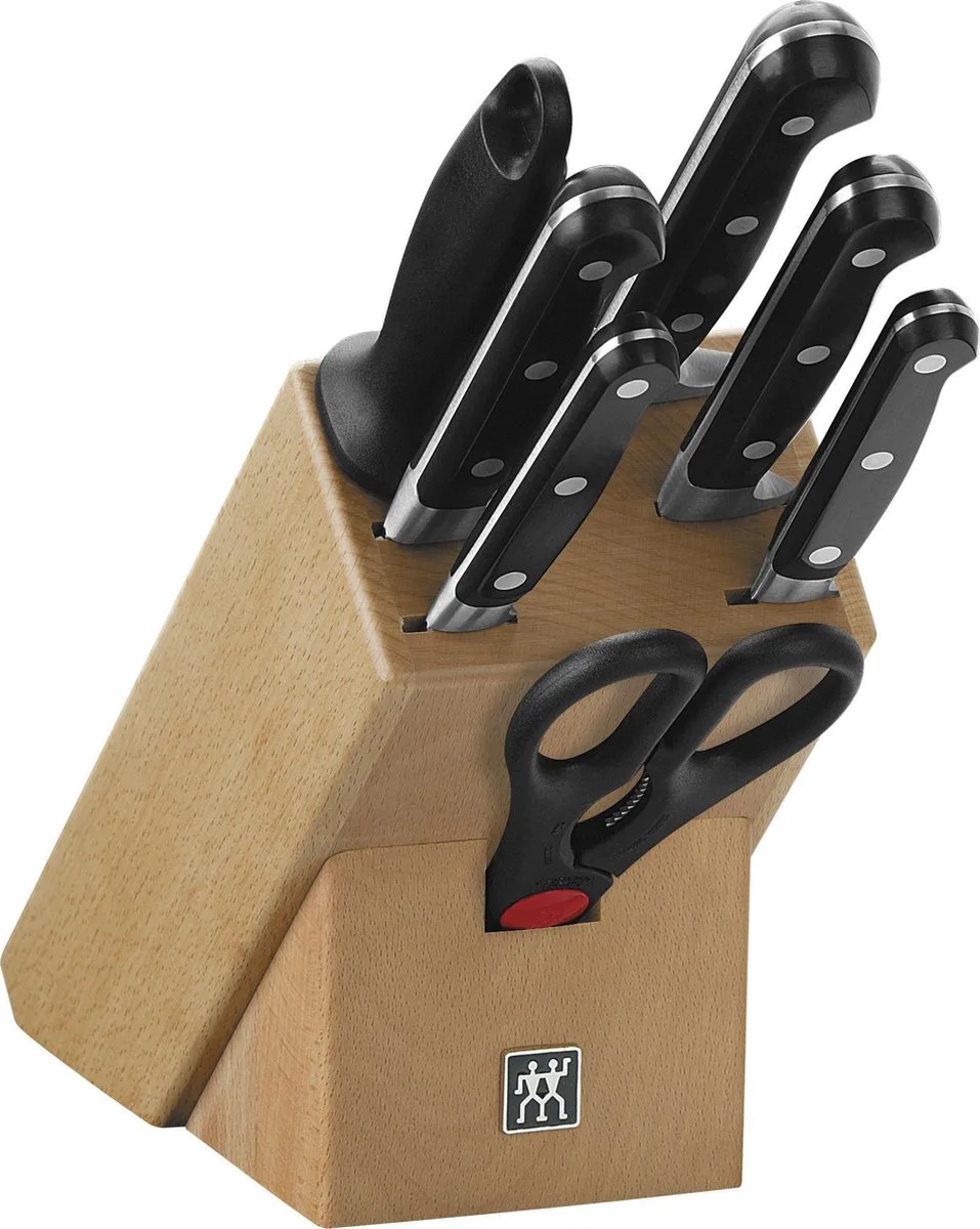 Professional 8-delig messenblok - beuken van Zwilling in Zwart, Zilver – productfoto