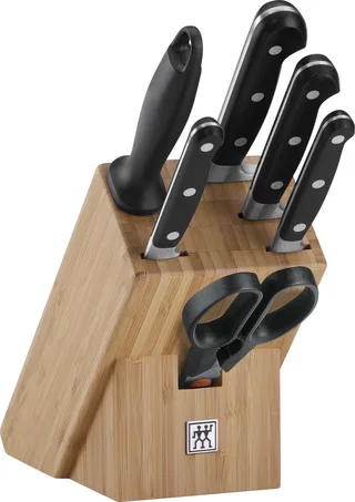 Professional S - Messenset - Met Blok - Roestvrijstaal - 6 Delig de Zwilling en Roestvrijstaal, Noir – photo produit 1 sur 6
